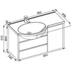 Aquanet 164936 Компл.1 - Тумба Лайн 90 L (164936)