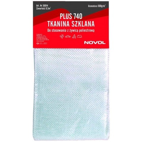 Novol PLUS 740  Стеклоткань 350гр/кв.м 0,5кв.м