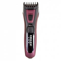 Машинка для стрижки волос /  DELTA LUX DE-4200А / аккумуляторная / фиолетовая / 3 Вт