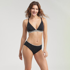 Бюстгальтер с треугольными чашками без косточек DIM 0DD7_Черный набивной