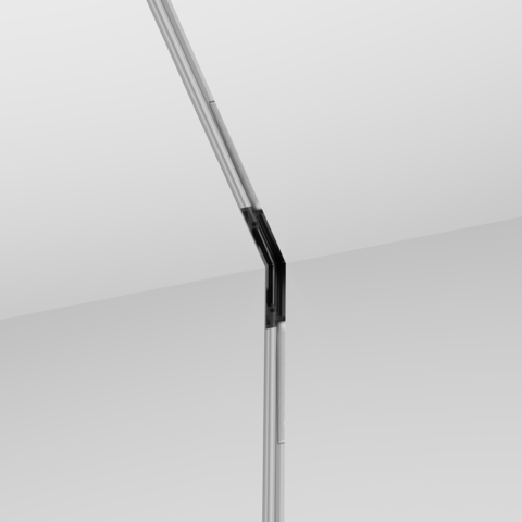 Коннектор угловой внутренний, встраиваемый под ГКЛ 9,5 мм Maytoni Levity TRA184ICL-12B