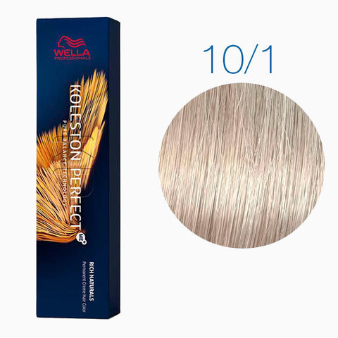 Wella Koleston Rich Naturals 10/1 (Яркий блонд пепельный Ванильный лед) - Стойкая краска для волос