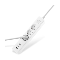 Удлинитель Xiaomi MI (3 розетки+3 USB) EU Белый