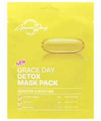 Grace Day Тканевая маска-детокс с центеллой азиатской Detox Mask Pack, 27мл, шт