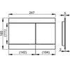 Alcaplast FUN-INOX Клавиша смыва для унитаза