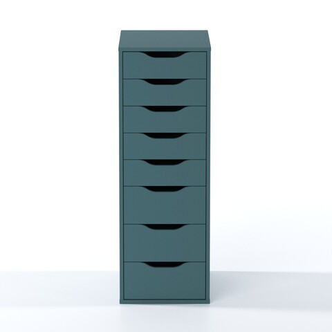 Комод Ингар 8, 36*102*53 см, серо-бирюзовый