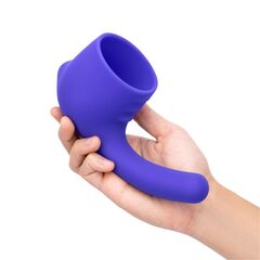 Фиолетовая насадка для wand-вибромассажера Deluxe Silicone G-Spot Wand Attachment - 