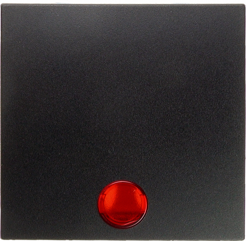 Выключатель одноклавишный, кнопочный (замыкатель с 2 раздельными сигнальными контактами) в комплекте с 5 линзами 10 А 250 В~. Цвет Антрацит. Berker (Беркер). S.1 / B.3 / B.7. 16211606+503101+1687