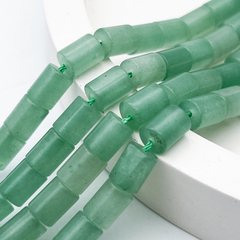 Авантюрин бусины, цилиндр, размер около 8*6 мм, цена за набор 10 бусин