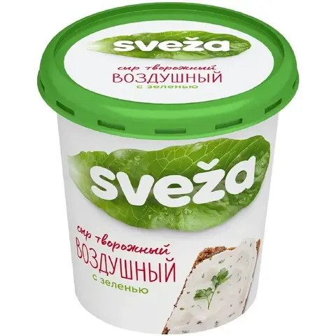 Сыр творожный Савушкин 60% 150г с зеленью, шт