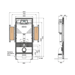 Скоро на складе! Инсталляция для унитаза со сливным баком для ММГН RIVO Set AM