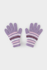 перчатки  для девочки КВ 10000/24ш/св.сиреневый,розовая сирень
