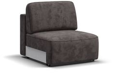 Кинг Модуль спальное место Велюр Алькантара серый