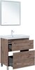 Aquanet 345678 Тумба с раковиной Алвита new 70 (Flat) напольная 2 ящ. цв.дуб веллингтон табак (345678)