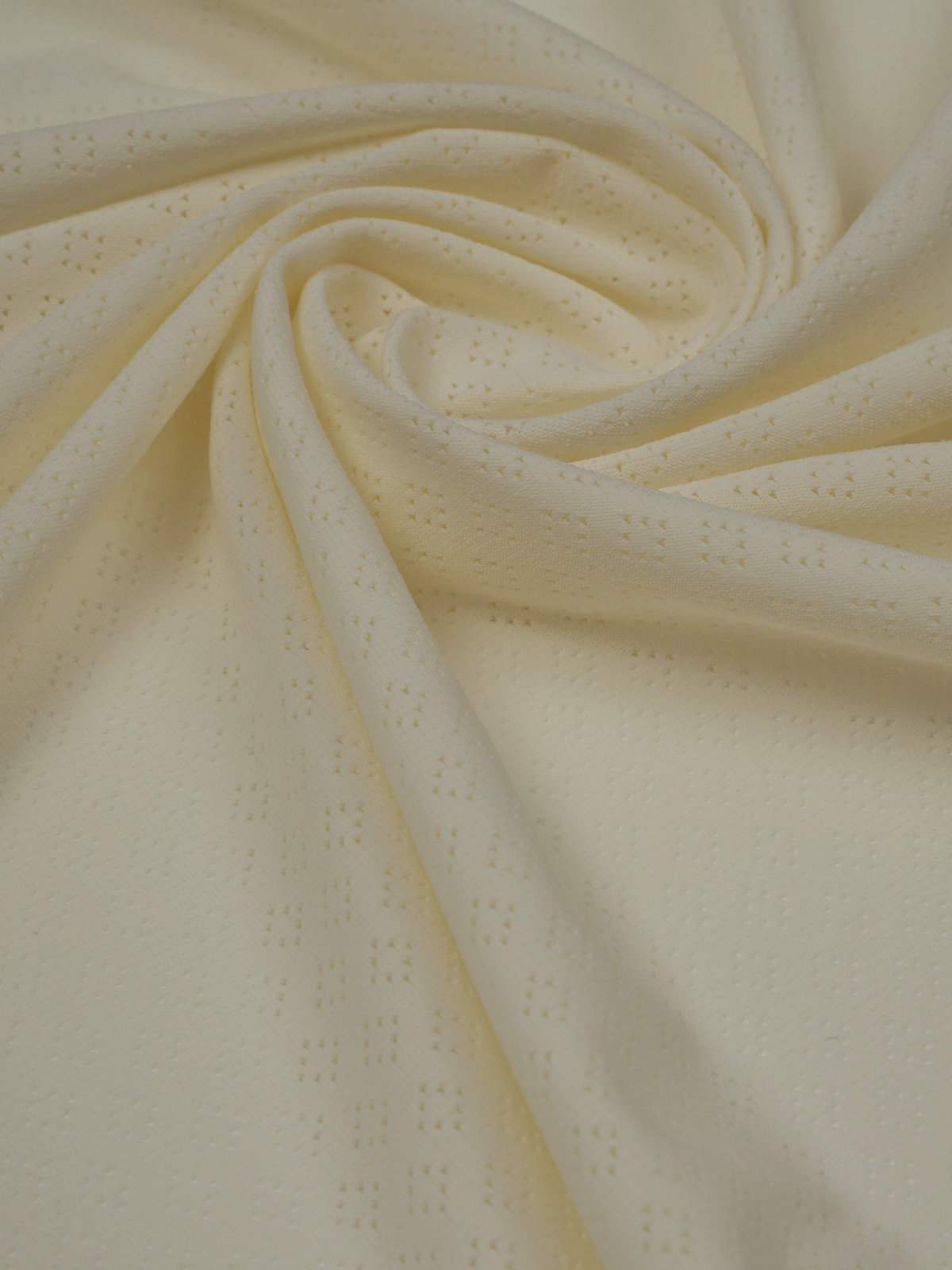 Микрофибра бельевая ажурная матовая эластичная светло-желтая