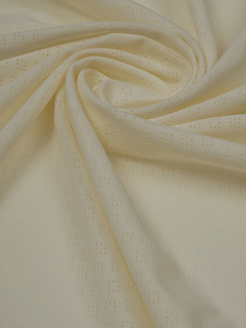 Микрофибра бельевая ажурная матовая эластичная светло-желтая