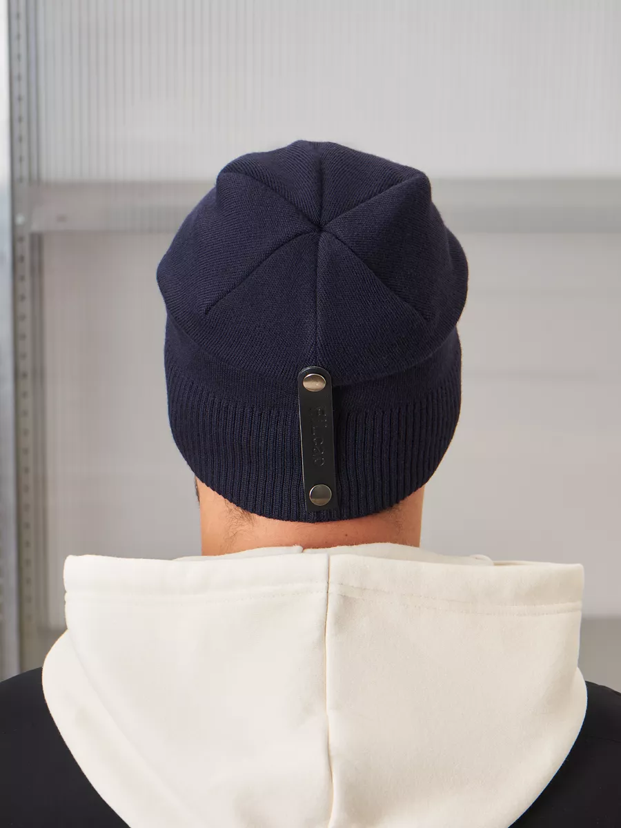 Шапка бини зимняя весенняя с флисом