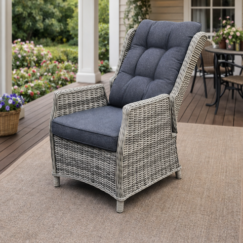 Кресло-реклайнер ROYAL FAMILY LUIZA серое