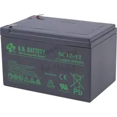 Аккумуляторная батарея B.B. Battery BC 12-12 BB (12V 12Ah ДхШхВ 151x98x98 мм, масса 3,35 кг) клеммы F2