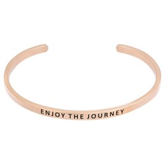 Браслет Enjoy the Journey розовая позолота