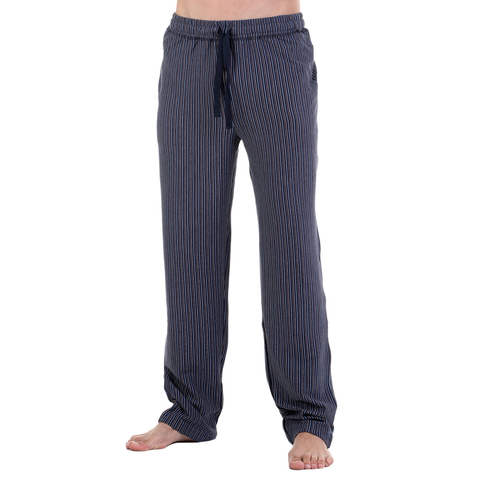 Мужские брюки для дома темно-синие с принтом Bugatti 54015/2042