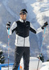 Премиальный костюм для лыж и зимнего бега Nordski Hybrid Pearl Blue-Black