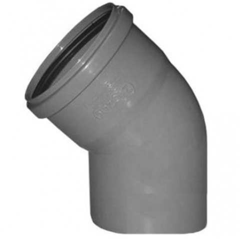 Sinikon Standart отвод 50 мм 67° серый для внутренней канализации (504031.R)