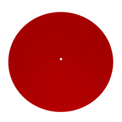 Слипмат Для Проигрывателя Виниловых Пластинок (DJ Slipmat Black & Red)