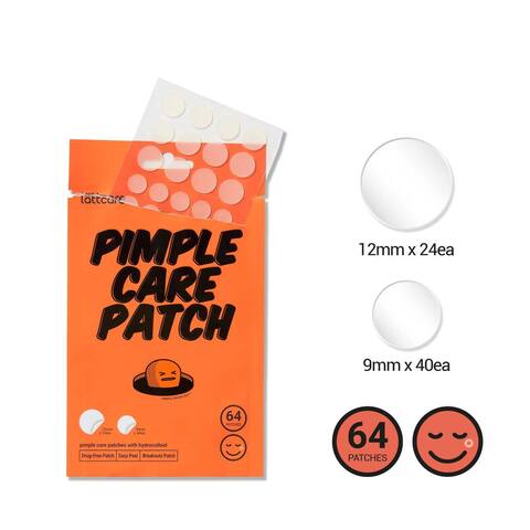 Lättcare Точечные патчи от воспалений Pimple Care Patch, 1 уп*64 шт