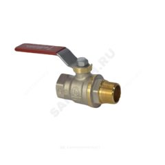 Кран шаровой латунь никель R914L Ду 32 Ру35 ВР/НР полнопроходной рычаг Giacomini R914LX026