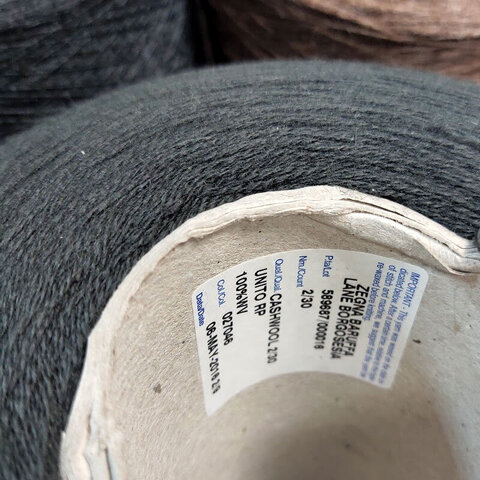 Меринос ZEGNA BARUFFA CASHWOOL 2/30 темный серо-зеленый