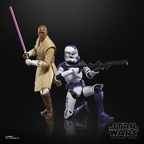 Фигурка Hasbro. Star Wars The Black Series Collection: Mace Windu & Clone Trooper