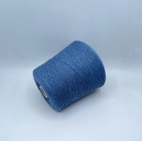 Бобинная пряжа (пр.Италия), 1500м/100 гр. 80%шерсть, 20%полиамид, цвет-Светлый деним, меланж,арт-31797