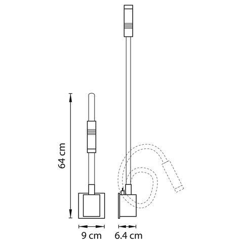 Настенный светодиодный светильник Lightstar Muro 808617
