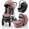 Детская коляска 3в1 Britax Roemer Smile 5Z Dusty Rose + Baby-Safe Pro Classic | Deep Black