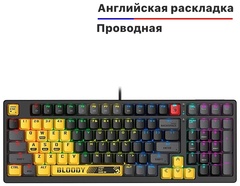 Клавиатура Bloody S98 SPORTS LIME черный