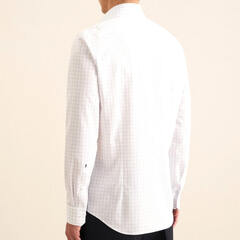 Сорочка мужская Seidensticker Slim Fit 01.646157-15 в тонкую синюю клетку