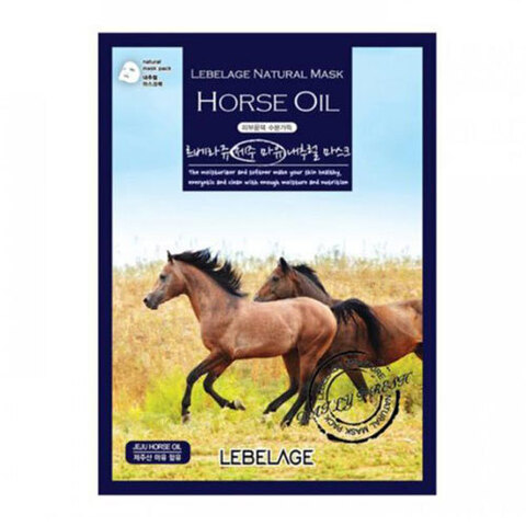 Lebelage Horse Oil Natural Mask - Тканевая маска для лица с лошадиным маслом