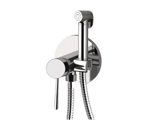 REMER N65W Гигиенический душ со смесителем скрытого монтажа (душевой шланг и скрытая часть в комплекте) minimal