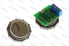 Кнопка (кнопочный модуль) ВКЛ13А-2-4П "7 этаж", круглая, красная подсветка, с кодом Брайля