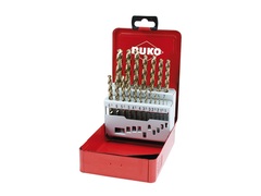 Набор сверл по металлу 1-10мм 19шт DIN338 (UNI) HSSE-Co5 Ruko 228214