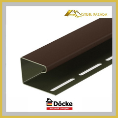 Джей профиль DOCKE PREMIUM Каштан 16мм 3000мм