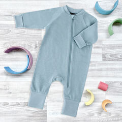 Комбинезон на манжетах Mjölk Sleep and Play Baby Blue, с рукавом реглан, уценка