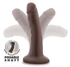 Коричневый фаллоимитатор-реалистик 5 Inch Posable Dildo - 13,9 см. - 