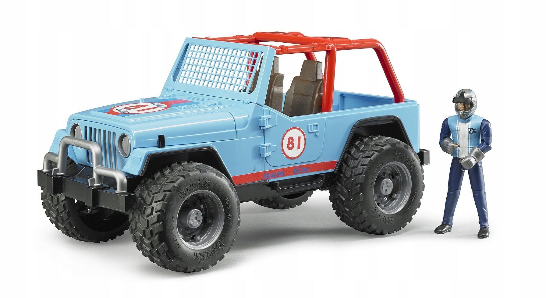 Игрушечный транспорт Bruder - Внедорожник Jeep Cross Country Racer с  фигуркой водителя - Брудер 02541 купить в Москве | Доставка по России.