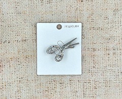 Брошь, р. 4,5х2,5 см, серебро