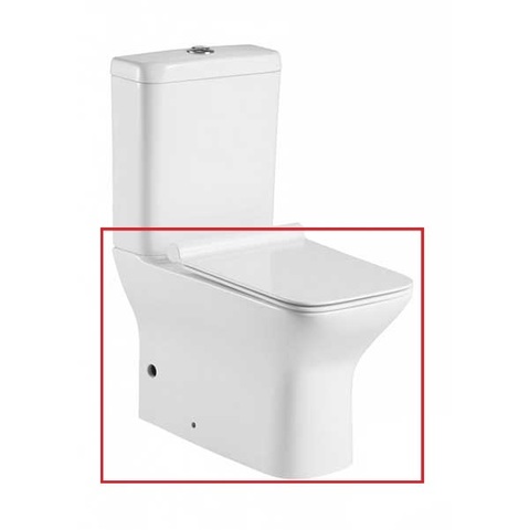 BelBagno BB248CPR-P Чаша унитаза безободкового, полное примыкание к стене, P-trap 345x650x410