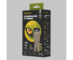 Тактический фонарь Armytek Dobermann Pro Magnet USB Sand  (теплый свет) F07501WS