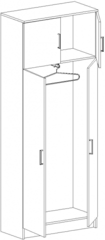 ШКАФ ДВУСТВОРЧАТЫЙ «МАШЕНЬКА ШК-205»