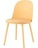 Стул Fog с подушкой пластик желтый